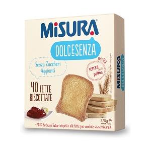 COLUSSI SpA Fette Biscottate Misura 320g - Senza Zuccheri Aggiunti, Senza Olio di Palma, 70% in Meno di Grassi