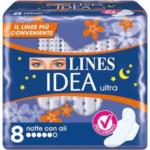 Lines idea ultra notte ali 8 pezzi - LINES - 982441521