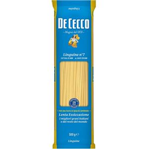 De Cecco Linguine N.7 Senza Glutine 400g - Pasta Naturale Fonte di Fibre con Trafila Ruvida al Bronzo