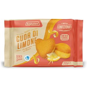Agluten Muffin al Limone Senza Glutine - 4 Pezzi da 37,5 g