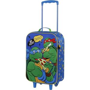 KARACTERMANIA TEENAGE MUTANT NINJA Tartarughe Ninja Mates-Valigia Trolley Soft 3D, Verde, 17 x 33 x 52 cm, Capacità 26 L