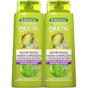 Garnier Fructis - Confezione di shampoo Nutri ricci per capelli ricci o ondulati, 2 x 700 ml