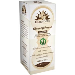 ERBENOBILI Fitomater Ginseng Rosso 50ml - Soluzione Idroalcolica Tonico Energetico