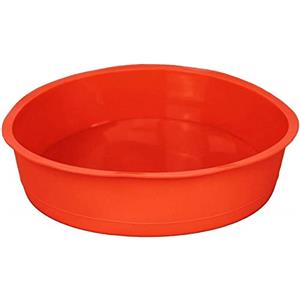 GMMH, Stampo Tondo in Silicone per Dolci o Pane, Diametro 26 cm, con Fondo a Forma di Frutta, Rosso