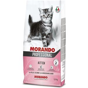 Morando Kitten Pollo e Salmone - Petfood Completo per Gattini, Sacchetto da 1,5kg