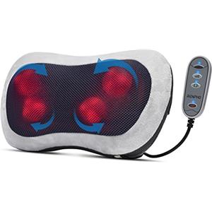 RENPHO Cuscino Massaggiante, Cuscino Cervicale Massaggiante Shiatsu con Massaggio Profondo per Collo, Spalle e Echiena, Regalo Rilassante per Mamma e Papà, da Usare a Casa e in Ufficio