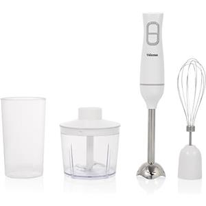 Tristar Set Frullatore a Immersione, parti lavabili in lavastoviglie, inclusi Frullatore manuale in acciaio inox rimovibile, frusta, tritatutto, bicchiere graduato, 350 W, MX-4881