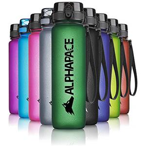ALPHAPACE Borraccia 350ml/500ml/650ml/1000ml/1500ml con Chiusura Ermetica senza BPA - Ideale per Lo Sport, Bicicletta, Lavoro, Scuola - Con piccolo scompartimento per frutta o aromi - Diversi Colori