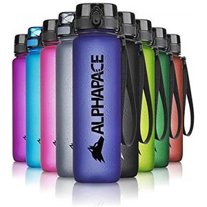 ALPHAPACE Borraccia 350ml/500ml/650ml/1000ml/1500ml con Chiusura Ermetica senza BPA - Ideale per Lo Sport, Bicicletta, Lavoro, Scuola - Con piccolo scompartimento per frutta o aromi - Diversi Colori