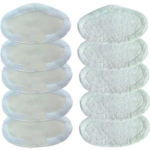PURexpert Confezione da 10 panni lavabili in microfibra per scopa a vapore Polti Vaporetto Smart 100_T, Vaporetto SV440_Double, SV450_Double, SV400_Hygiene, SV420_Frescovapor.
