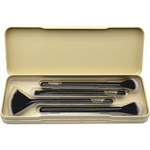 bonvoyage Essentials, Set Pennelli Make Up per Viso 4 Pezzi, Include Pennello per Contour, Correttore, Illuminante e Cipria in Polvere, Setole Morbide, Blending is My Cardio