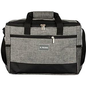 B.PRIME Borsa Termica 20L Classic - Griggio - 36 x 26 x 22 cm - Borsa isolante I Borsa termica I Borsa da picnic I Borsa frigo I Borsa da campeggio I Picnic I Outdoor I Viaggi I Acquisti I Auto