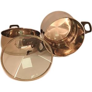 Crealys Pentola per Couscous in Acciaio Inox 12L con Manici in Bakelite - Diametro 24 cm
