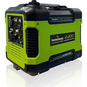 Tecnoware FGEINV2200M gruppo elettrogeno 2000 W 4 L Benzina Nero, Verde