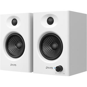 OHAYO 60W Casse PC, Bluetooth 5.3, Ingressi Multipli USB/RCA/AUX - Casse attive Stereo 2.0 per Gaming PC, Intrattenimento Audio-Video, Musica, DJ e Giradischi, 1 Coppia