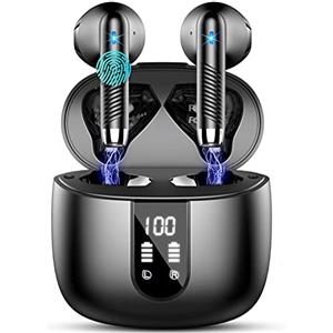 Drsaec Cuffie Bluetooth 5.4, 2026 Nuovo 56Ore Auricolari Bluetooth Cuffie Wireless In Ear con 6D Stereo/4 ENC Mic,Cuffie Senza Fili Cancellazione Rumore Headphones Cuffiette Sport IP7 Impermeabili Earbuds