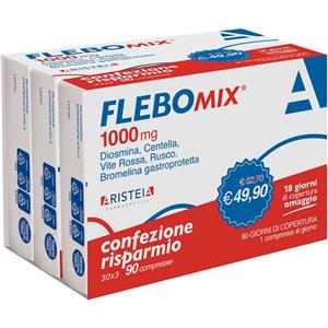 Aristeia farmaceutici srl FLEBOMIX*1000mg 90Cpr Tri-Pack