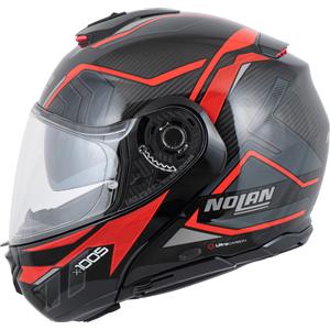 Nolan X-1005 Sandglass Carbonio/Rosso S nero