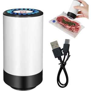 Generico Pompa per Sottovuoto | Pompa per Sigillare da Viaggio | Organizzatore Bagagli Ricaricabile USB Per Alimenti, Abbigliamento, Biancheria E