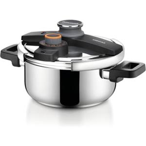 Tescoma 702764 Pentola a Pressione, Acciaio Inossidabile, 22 cm, linea Ultima