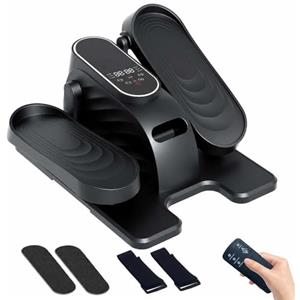 Beinilai Macchina ellittica sotto la scrivania, ellittico a pedale con telecomando intelligente, 15 velocità regolabili, stepper elettrico silenzioso e portatile con cuscinetto antiscivolo per casa