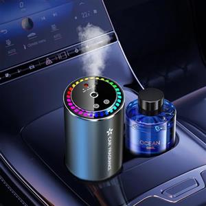 Towonshy 2025 deodorante elettrico per auto con profumi da 50 ml (colonia), diffusore a ultrasuoni, 3 modalità intelligenti, accensione/spegnimento automatico, batteria ricaricabile incorporata