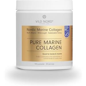 Vild Nord Collagene Marino Puro in Polvere - 150 g, 30 porzioni - Peptidi di collagene idrolizzato 100% Tipo I per pelle, muscoli, capelli, unghie, articolazioni e ossa