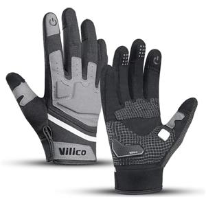 Vilico Guanti Moto Estate Uomo Donna Touchscreen con Protezioni, per Enduro, Scooter e Ciclismo