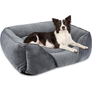 FURTIME Cuccia Cane Interno Taglia Media, Cuccia per Cani Lavabile, Cuscino per Cani Anti-ansia Durevole Antiscivolo, Letto Cane Morbido Confortevole Traspirante, 63x53x20cm