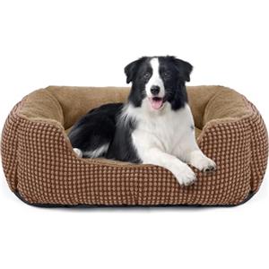 FURTIME Cuccia Cane Interno Taglia Media, Cuccia per Cani Lavabile, Antiansia Cuscino per Cani Antiscivolo Letto Cane, 63x53x20cm