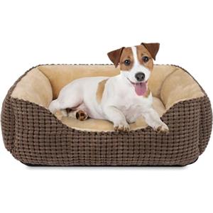 JOEJOY Cuccia Cane Interno Taglia Media e Piccola, Cuccia per Cani Lavabile, Cuscino per Cani Morbido Confortevole Letto Cane, 63x53x20cm