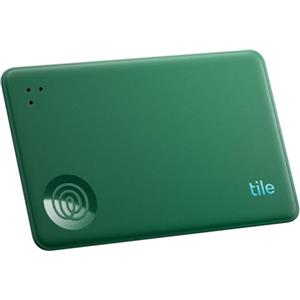 Life360 Tile by Life360 Slim - Localizzatore e tracker Bluetooth per portafogli, etichette di bagagli, passaporti e altro. Compatibile con iOS e Android. Trova telefono. Pacchetto da 1 (Green Surf)
