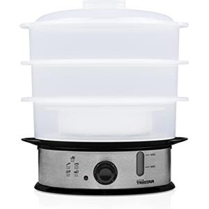TRISTAR VS-3914 Vaporiera per Alimenti Senza BPA, Plastica, Argento, XXL