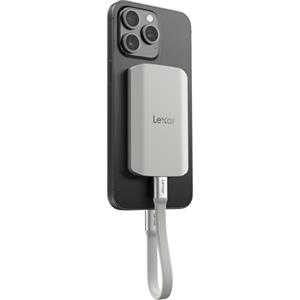 Lexar ES5 Portatile SSD 1TB, USB 3.2 Gen2x2 fino a 2000 MB/s in Lettura e Scrittura, IP65 Protezione,Magsafe Phone SSD,Supporto per Apple ProRes 4K (iPhone 15/16 Pro) e Galaxy S25 8K