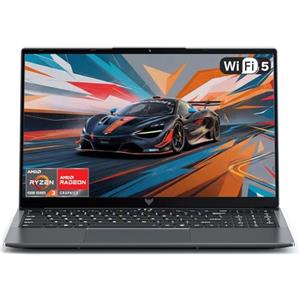 Tivique 2026 PC Portatile Processore Ryzen 4300U Fino a 3,7 GHz, 16GB DDR4 RAM, 512GB SSD, 15,6" Computer Portatile 1920 * 1080 IPS Full HD, Notebook con BT5, 3*USB3.2, HDMI, Adatto a Studenti e Lavoratori
