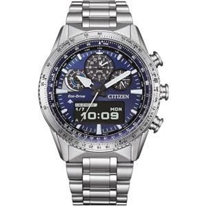 Citizen JV2000-51L Promaster Skyhawk Orologio da uomo in acciaio inox solare blu argento
