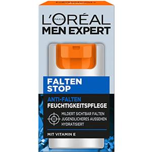 L'Oréal Paris men expert L'Oréal Men Expert Cura del viso contro le rughe per uomini, crema idratante anti-invecchiamento contro l'invecchiamento della pelle e occhiaie, crema viso da uomo con vitamina E, antirughe stop, 1 x