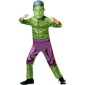 Rubie's 640838M, Costume ufficiale di Hulk degli Avengers Marvel, costume da supereroe per bambini, taglia 5-6 anni