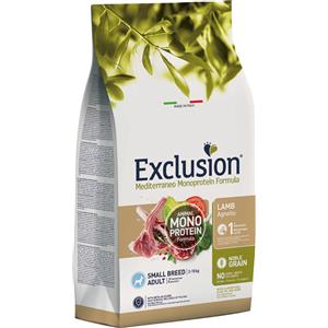 Exclusion Cibo Secco Monoproteico per Cani Adulti di Piccola Taglia con Agnello - 500g