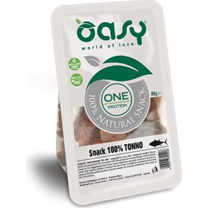 Oasy Dog Snack One Protein 100% 80g, Tonno