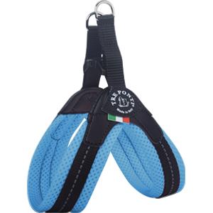 Tre Ponti Pettorina Easy Fit Rete Chiusura Plastica - Azzurro Pastello, Pettorina Taglia 1 1/2 da 3 a 4 Kg