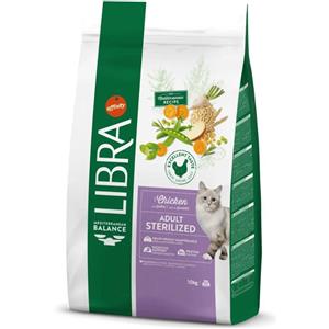 Libra Cat Adult Sterilized con Pollo, 10 Kg
