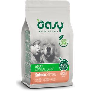Oasy Dry Dog One - Cibo Secco Monoproteico per Cani Adulti al Salmone - 2,5 kg