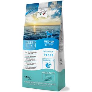 Marpet GreenFish Dog Adult - Cibo Secco Monoproteico al Pesce per Cani Adulti - Sacco da 12 kg