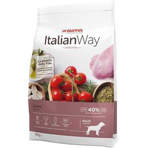 Italian Way Giuntini ItalianWay Dog Sensitive Adult Medium/Maxi Grain Free - Anatra, 12 Kg