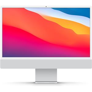 Apple iMac 24 pollici (2021) M1 8-Core, 2 porte Thunderbolt, Argento - 8GB - 256GB SSD - Eccellente