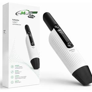 AMG Shop Online Aspirabriciole Senza Fili Folletto VM7 ULTIMA GENERAZIONE - COMPRESO di Cavo USB-C e SUPPORTO DA PARETE - Bocchetta 2 in 1 Espandibile - 2 Livelli di Potenza con Boost - Compatto per TUTTO