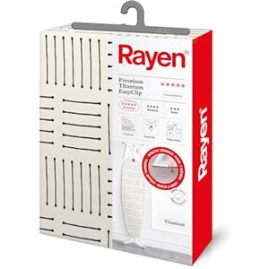 Rayen 6303.01 Copertura universale per asse da stiro Beige, compatibile con assi fino a 126 x 40 cm, dimensioni copertura 130 x 47 cm