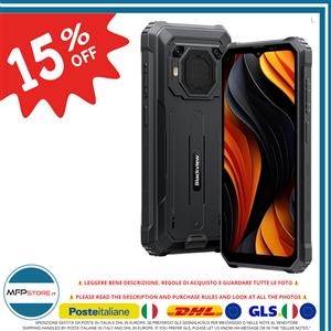 Blackview Smartphone Blackview BV6200 Plus 24GB RAM (8+16) 256GB Nero - sigillato