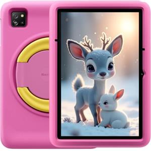 Blackview Tab 60 Pro Kids, Tablet per Bambini Android 15, 12GB+128GB (Espandibile 2TB), 10 IPS HD+, Dual SIM 4G +WIFI 5, Batteria 7700mAh, 5MP+8MP, Controllo Parentale, Altoparlanti Dual BOX, Rosa